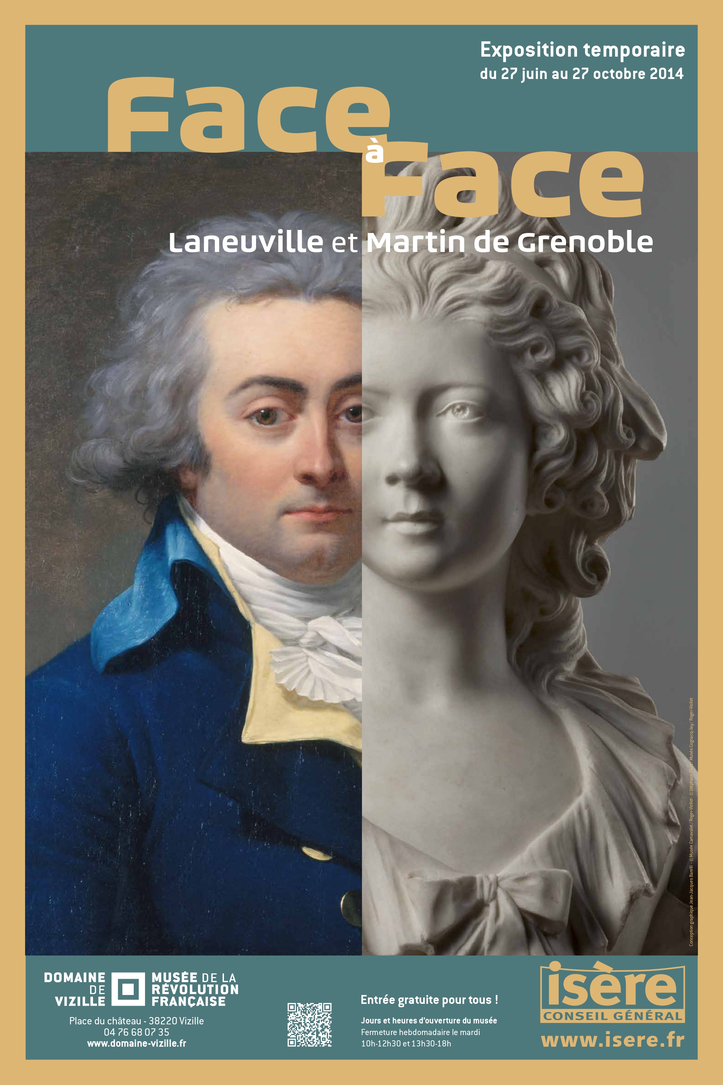 Affiche Face à Face, Laneuville et Martin de Grenoble