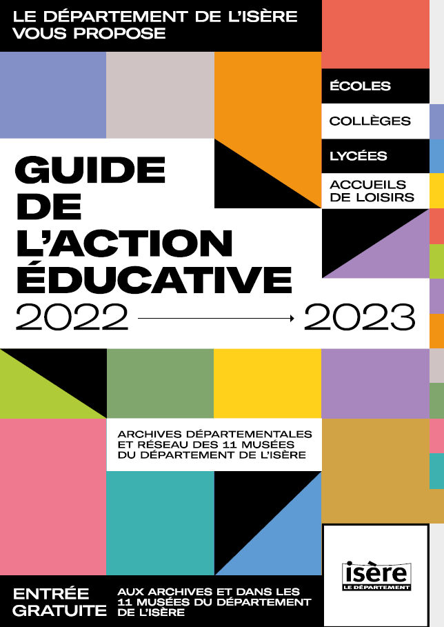 Couverture du Guide de l'action éducative | Département de l'Isère, direction de la culture et du patrimoine