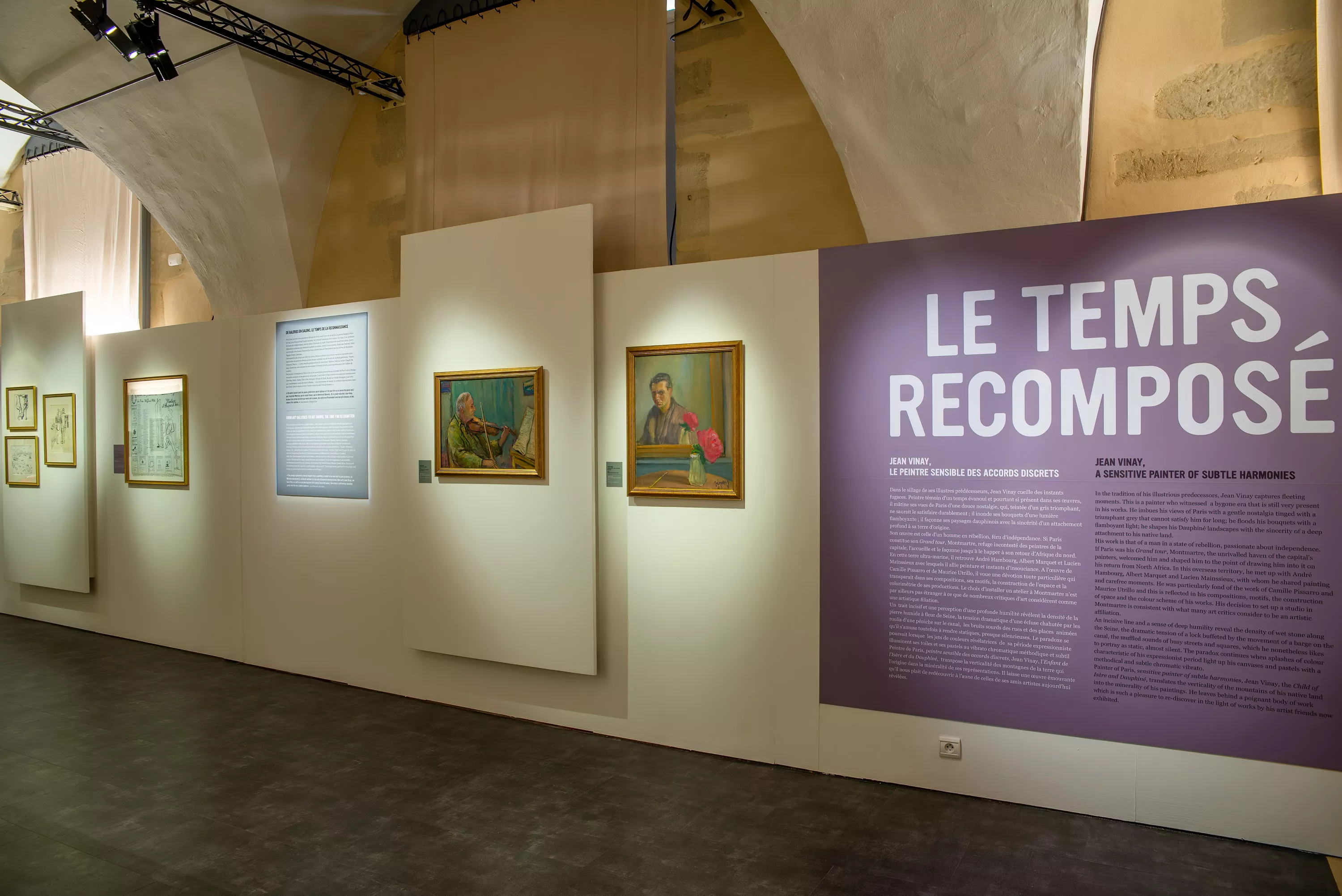 Vue d'exposition "Le temps recomposé"