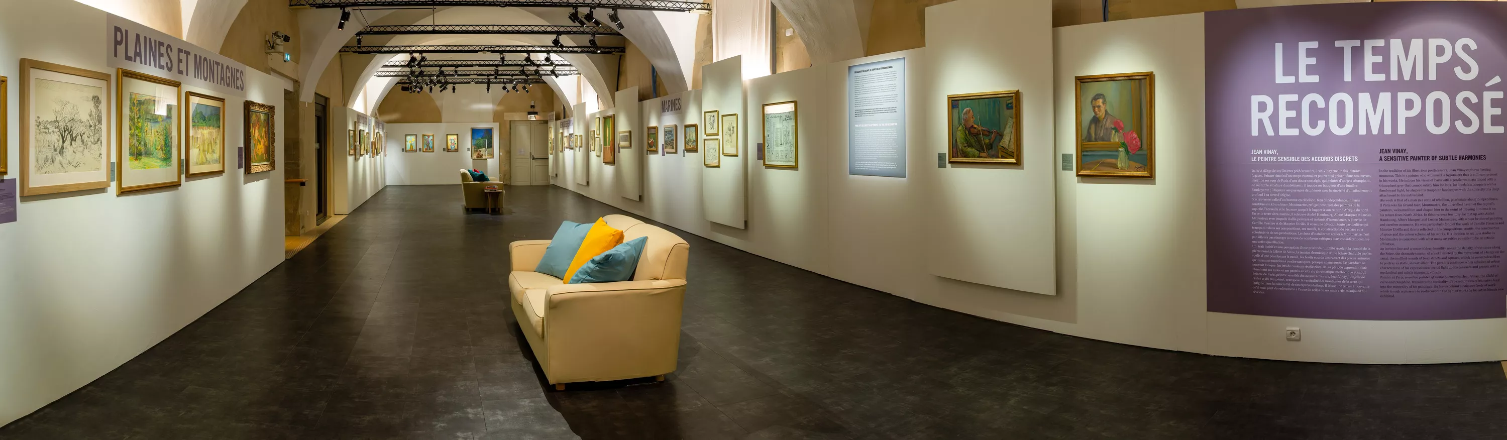 Vue d'exposition "Le temps recomposé"
