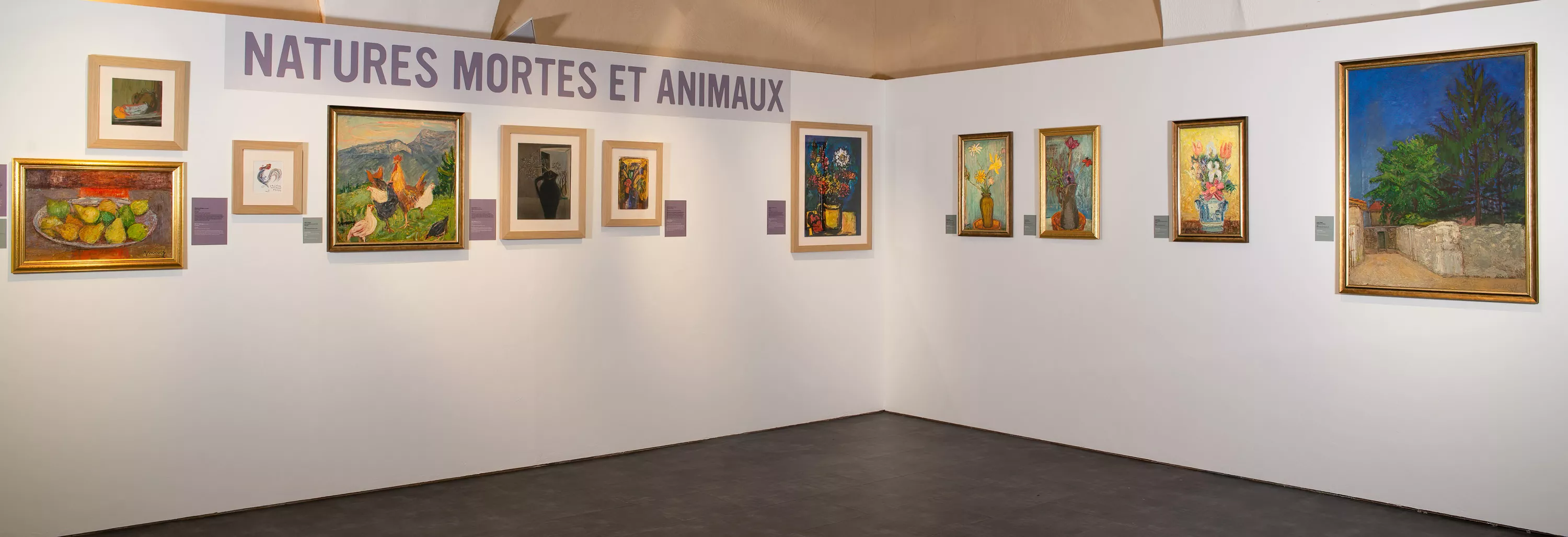 Vue d'exposition "Le temps recomposé"