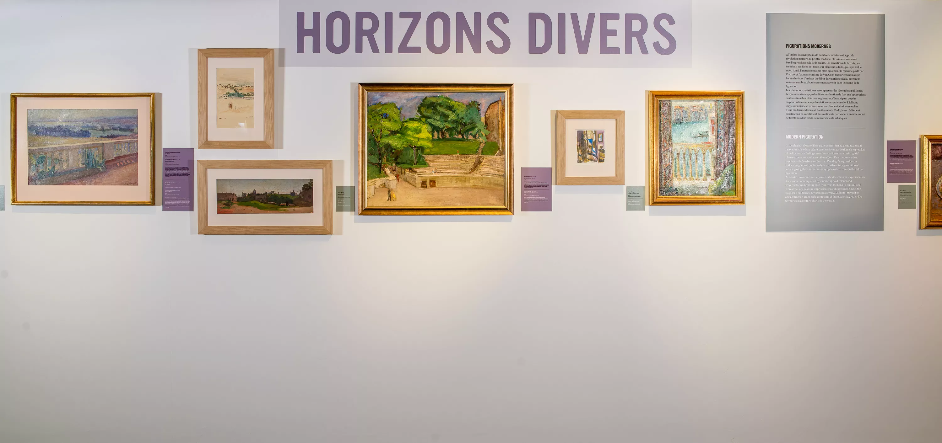 Vue d'exposition "Le temps recomposé"