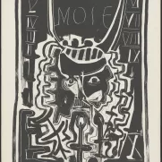 Moise, lithographie de Jean-Marie Pirot