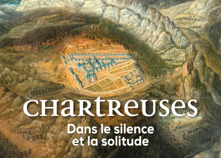Affiche de l'exposition Chartreuses. Dans le silence et la solitude