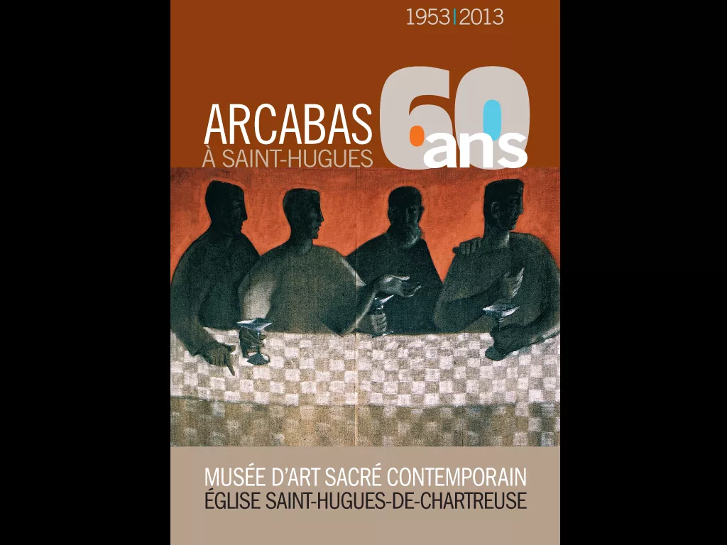 Affiche de l'exposition temporaire "Arcabas, 60 ans à Saint-Hugues"