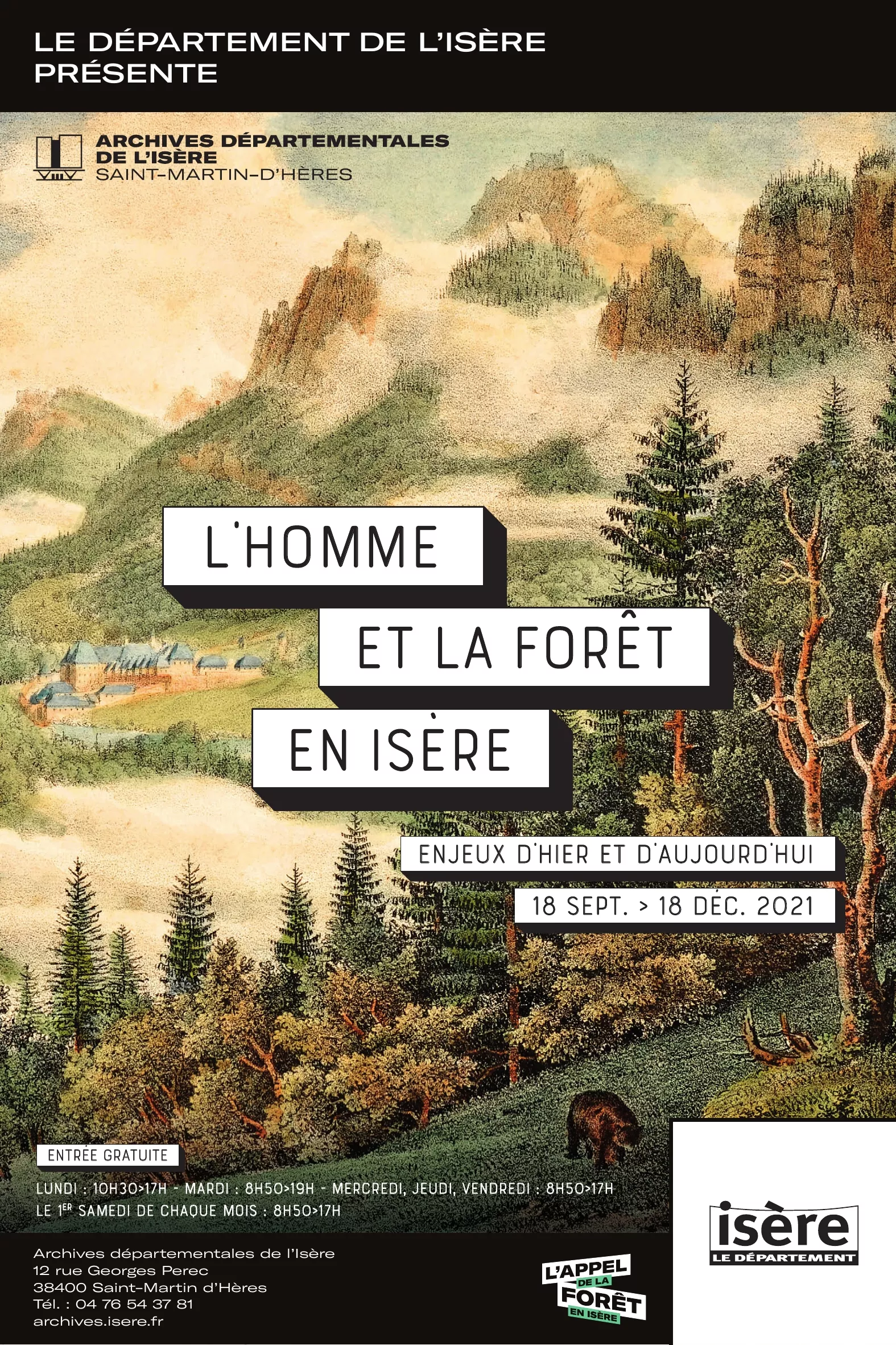 affiche expo homme foret adi