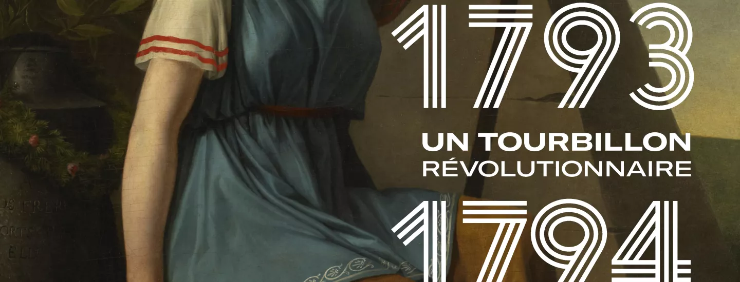 Titre de l'exposition Titre de l'exposition sur l'affiche "1793-1794. Un tourbillon révolutionnaire"