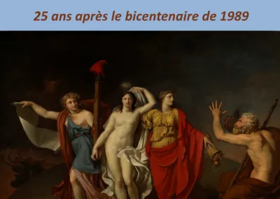 Visuel en couleur d'un détail de l'affiche du colloque La Révolution française 25 ans après le bicentenaire de 1789 © ©Domaine de Vizille/Département de l'Isère