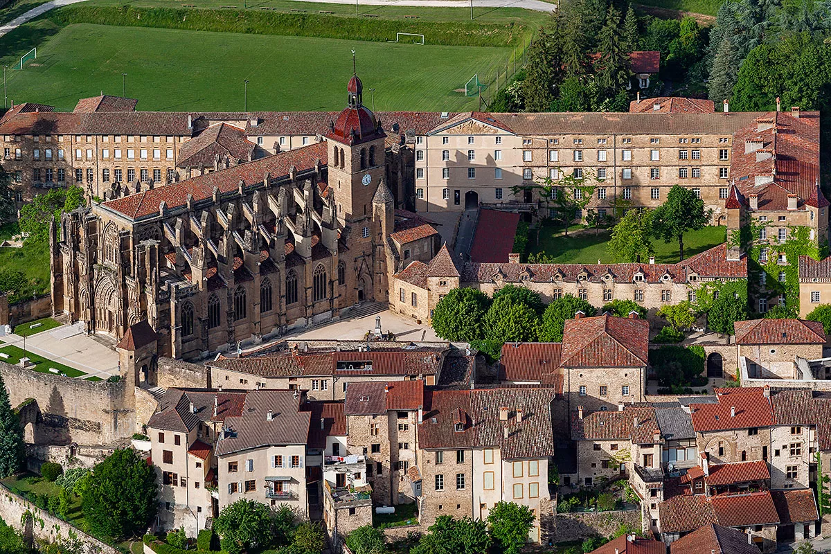 Le site historique. Vue aérienne
