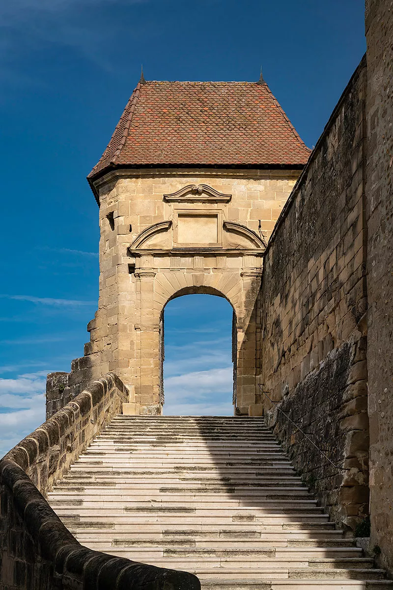 Le site historique. Le grand escalier