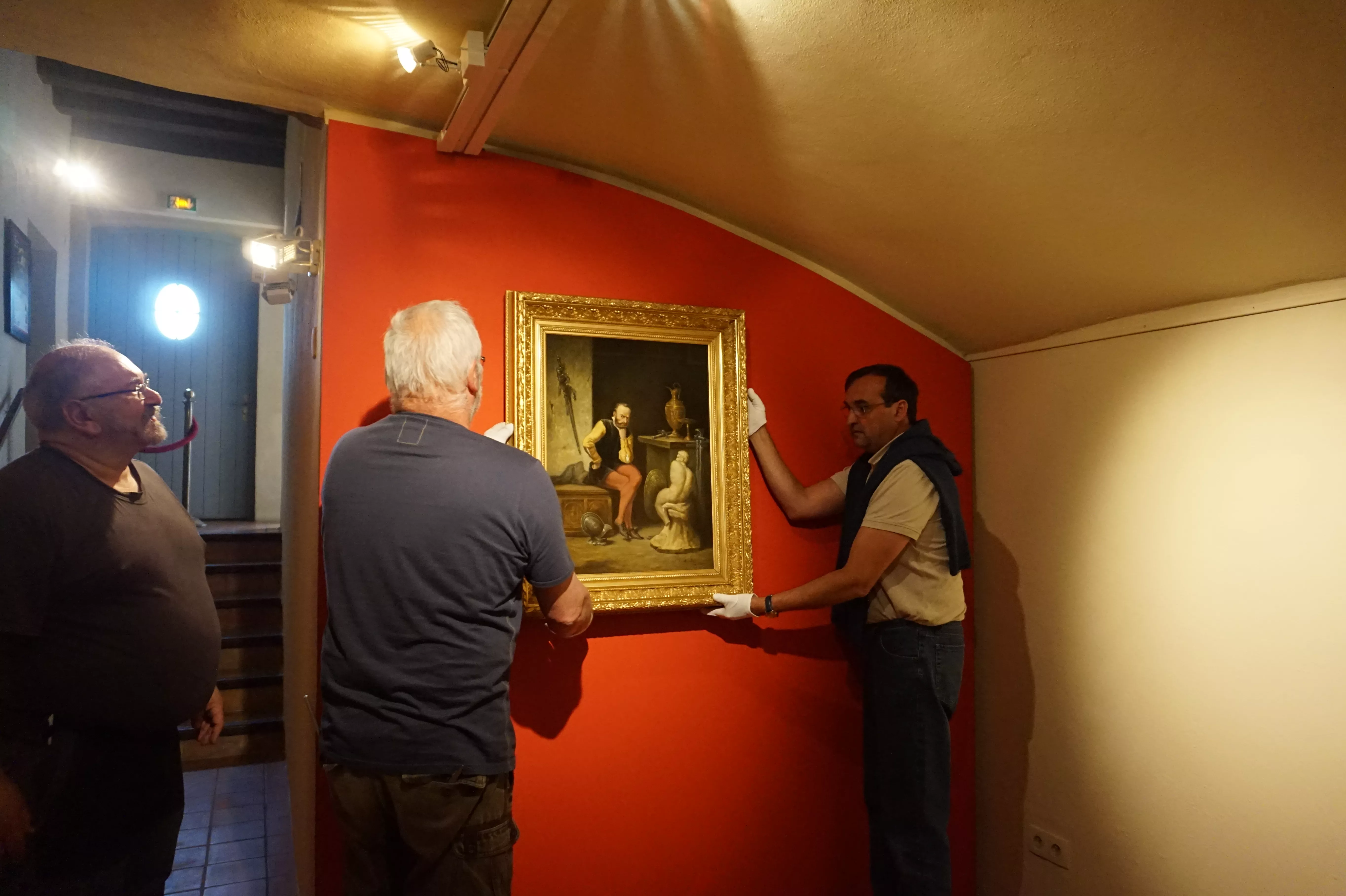 Portrait de Benvenuto Cellini par Hyppolyte Emile Giraud prêté par le musée Crozatier