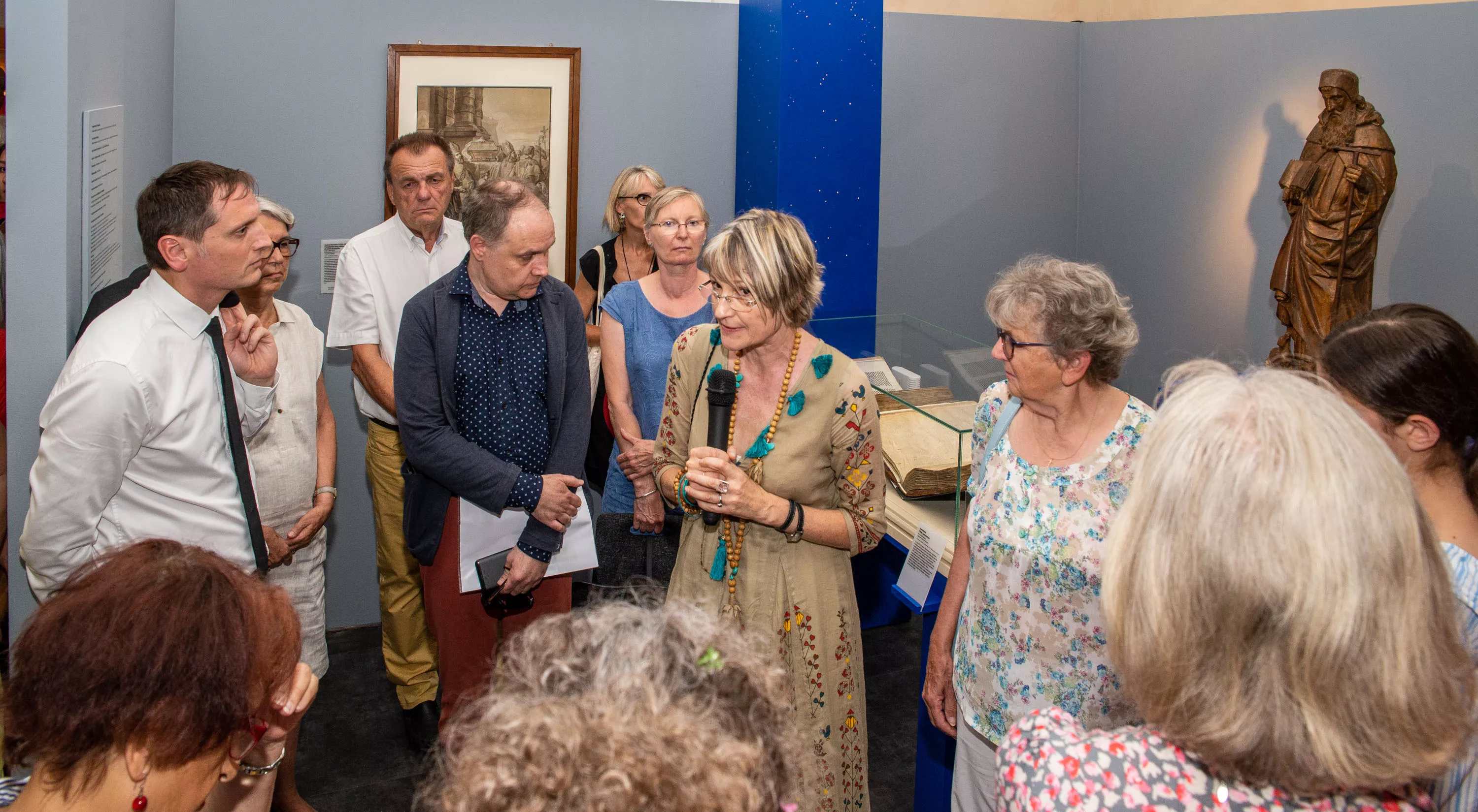 Inauguration de l'exposition Chemins d'étoiles. Reliques et pèlerinages au Moyen Age
