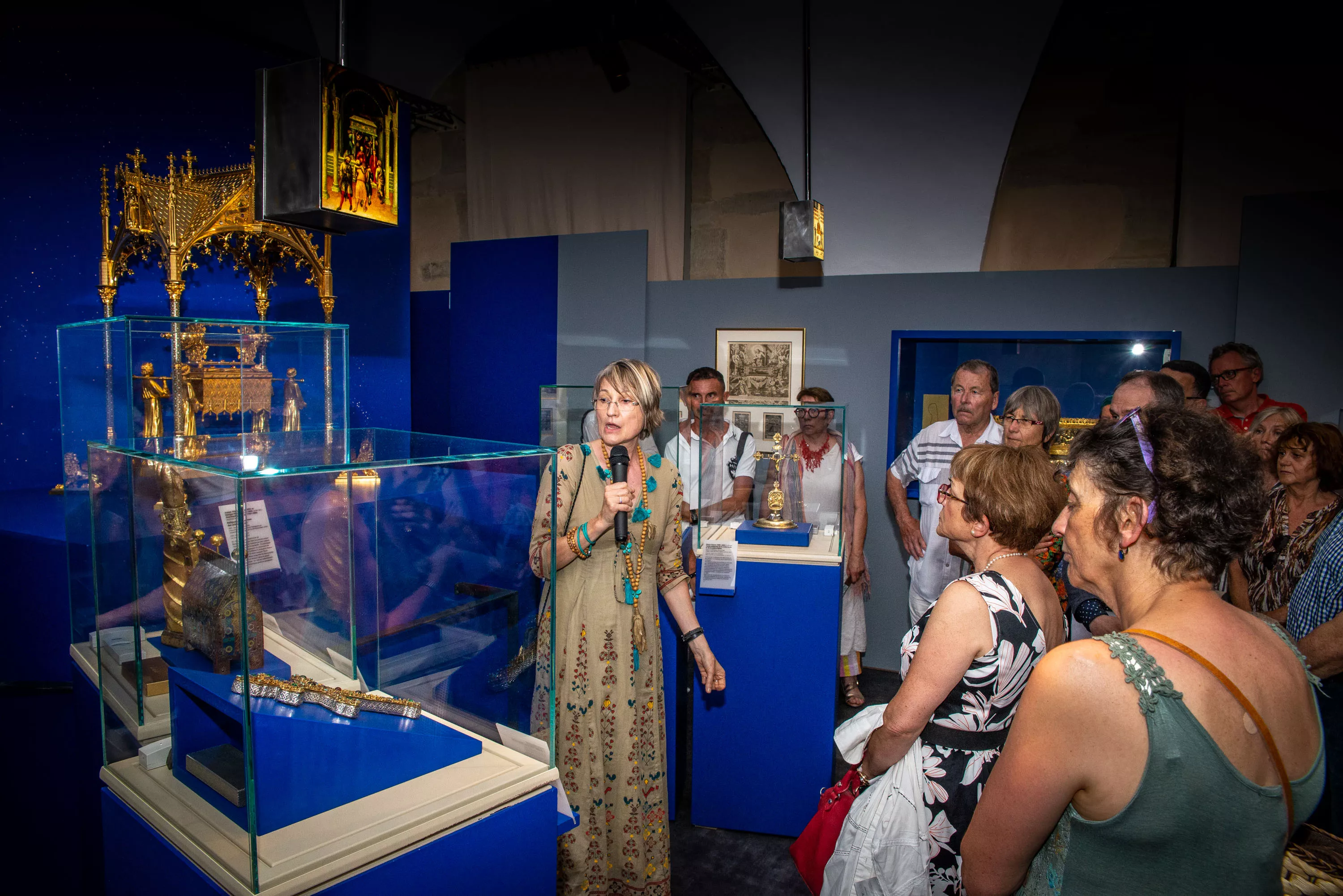 Inauguration de l'exposition Chemins d'étoiles. Reliques et pèlerinages au Moyen Age