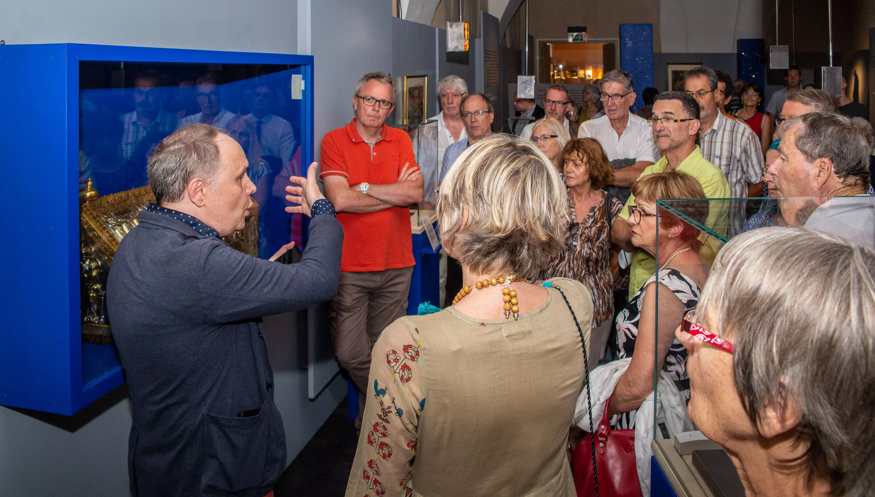 Inauguration de l'exposition Chemins d'étoiles. Reliques et pèlerinages au Moyen Age