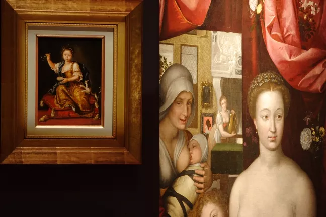 Vue de l'exposition Une histoire des Sens