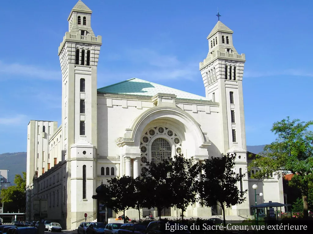 Vue extérieure, Basilique Sacré-Coeur Grenoble