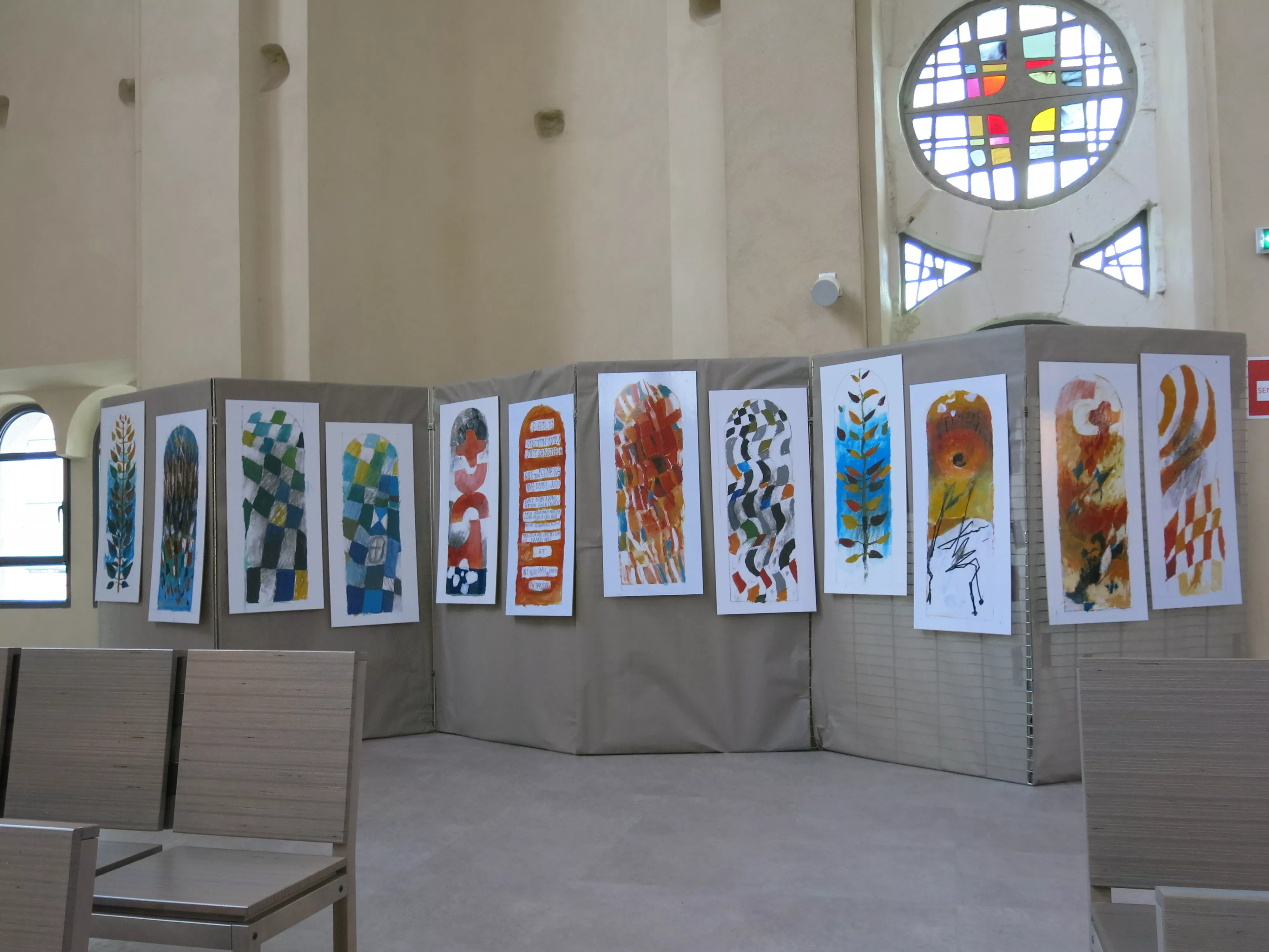 Digigraphie des vitraux réalisés par Arcabas Digigraphie des vitraux réalisés par Arcabas