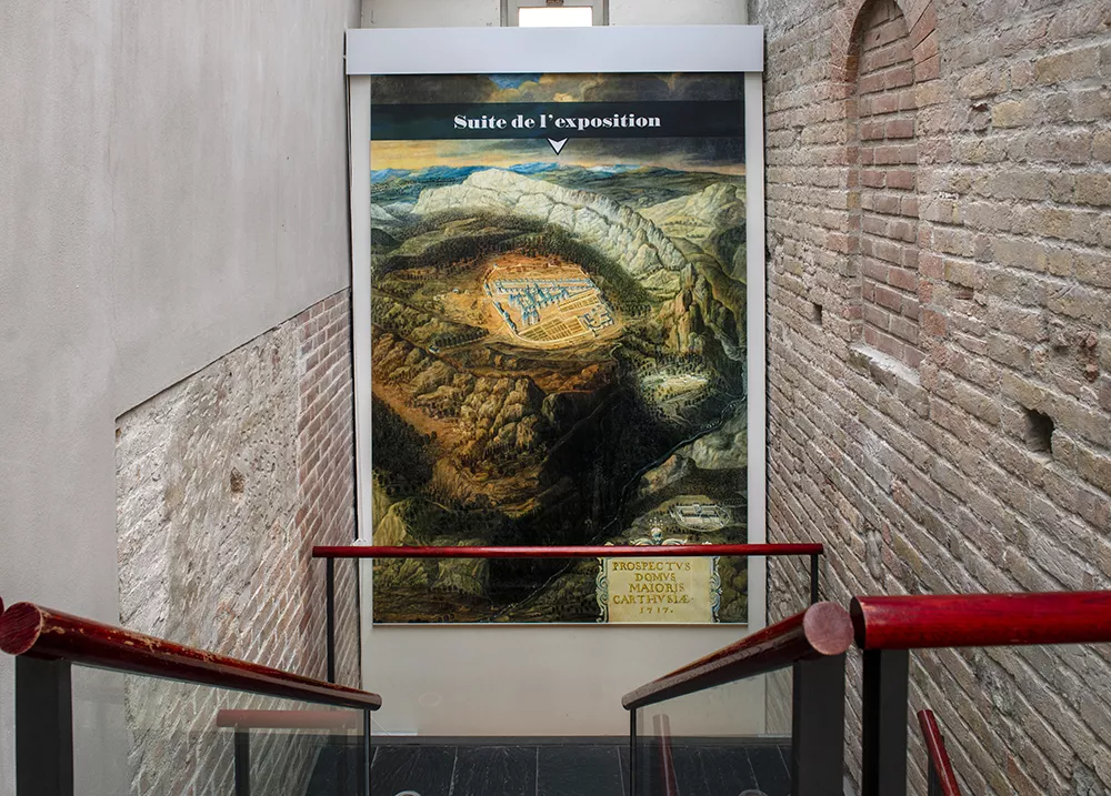 Exposition &quot;Chartreuses. Dans le silence et la solitude&quot; - espace de circulation