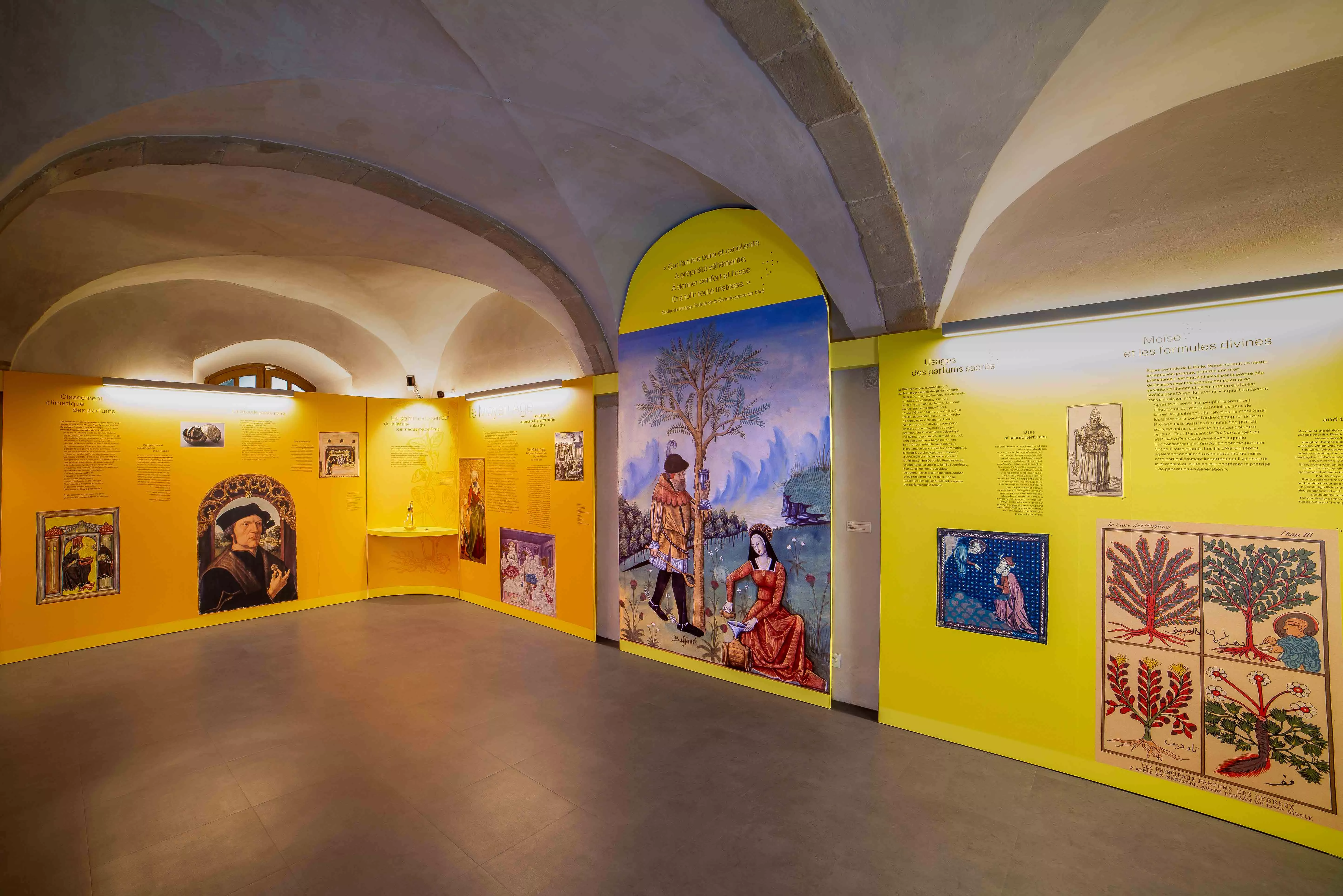 Parfums d'histoire du soin au bien-être Vue d'ensemble de l'exposition