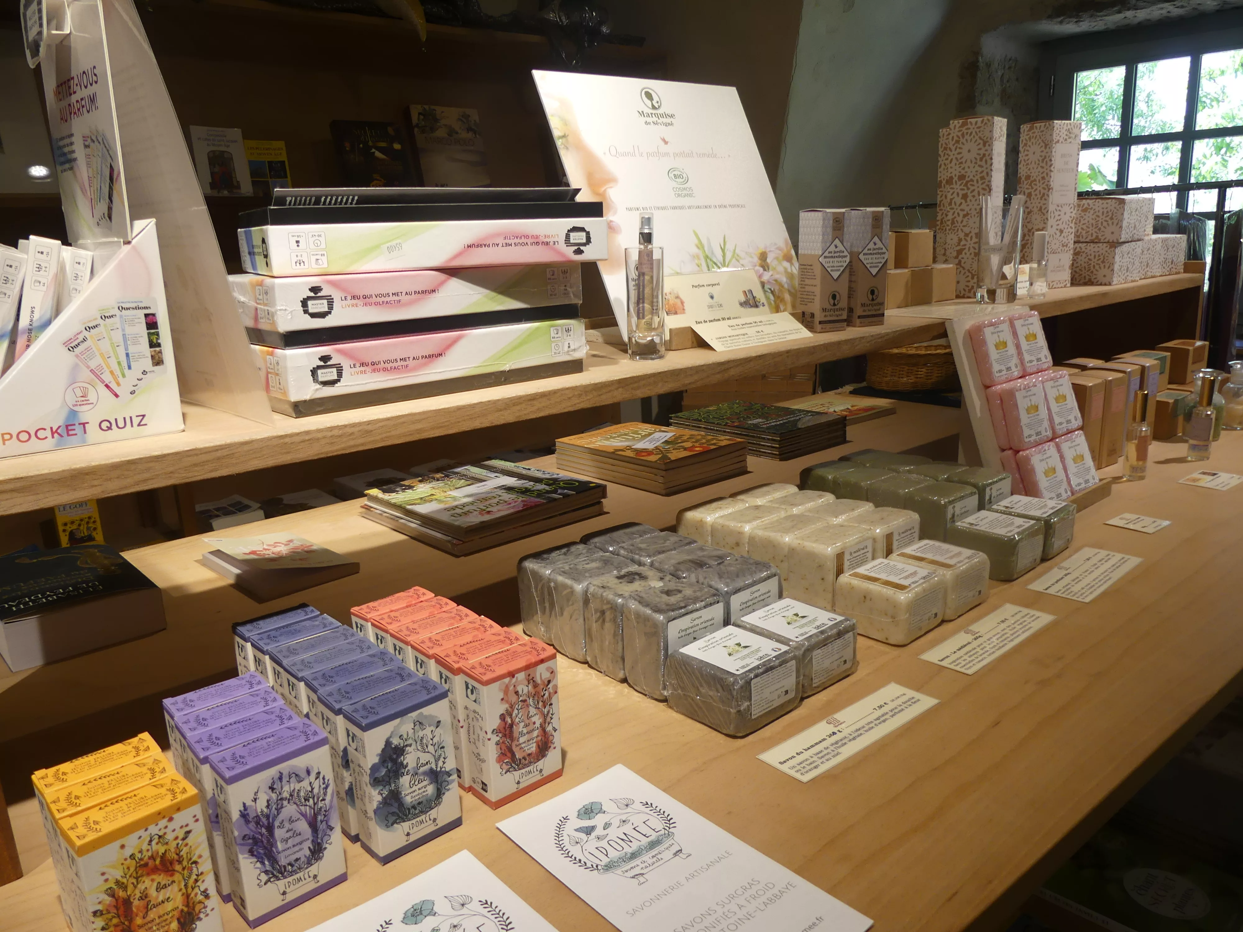 un choix de savon aux multiples senteurs