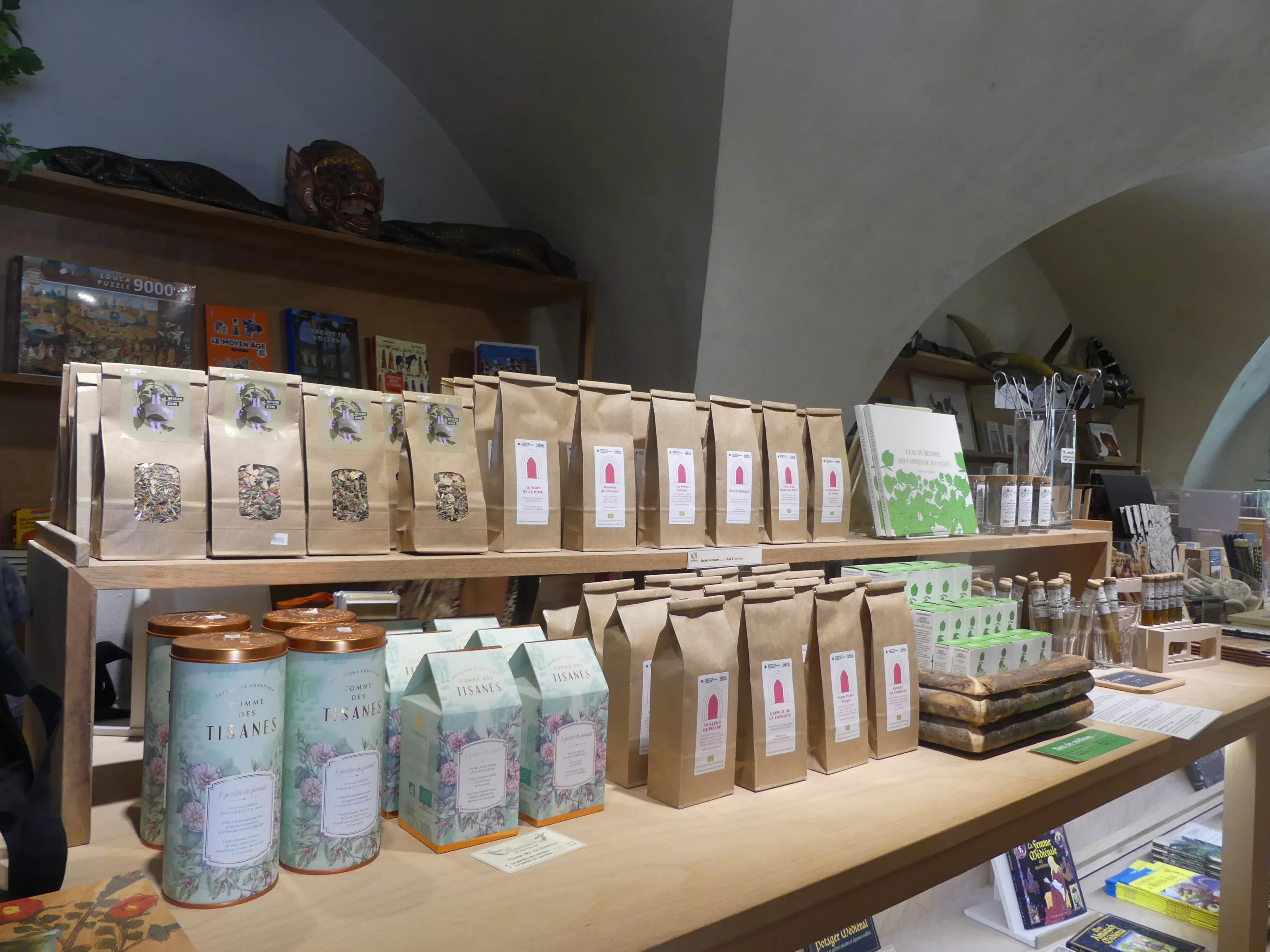 Nombreux choix de tisanes