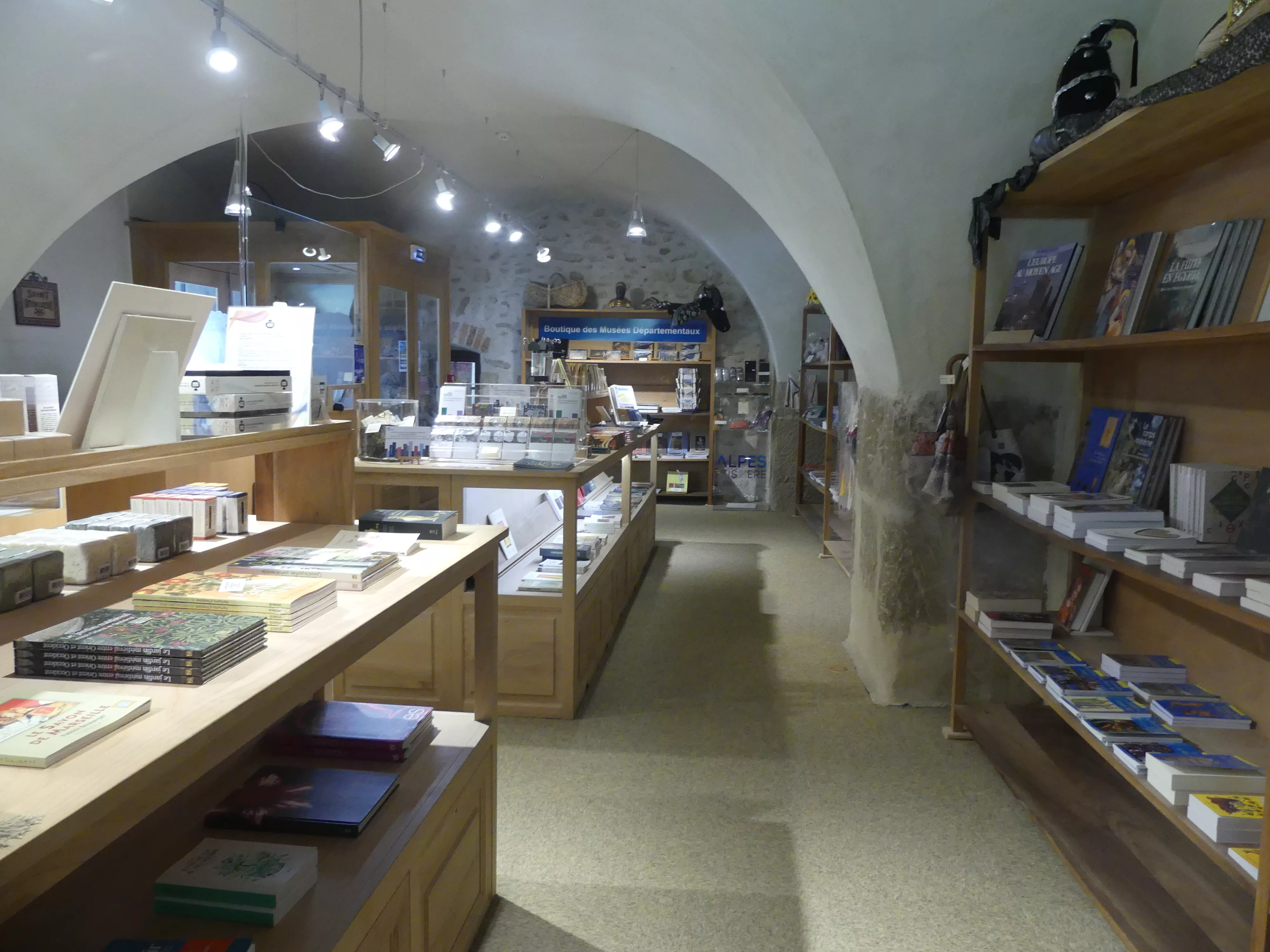 Vue de l'espace boutique du musée