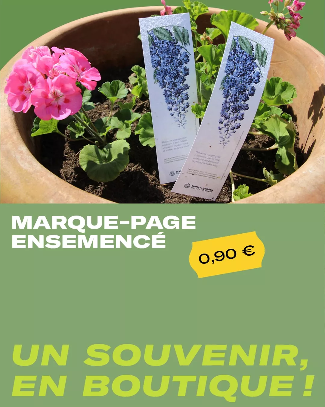 Marque-page ensemencé