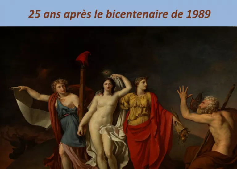 Visuel en couleur d'un détail de l'affiche du colloque La Révolution française 25 ans après le bicentenaire de 1789 © ©Domaine de Vizille/Département de l'Isère