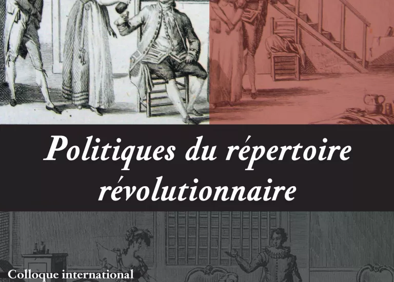 Affiche "Politiques du répertoire révolutionnaire" © Domaine de Vizille - Musée de la Révolution française / Département de l'Isère