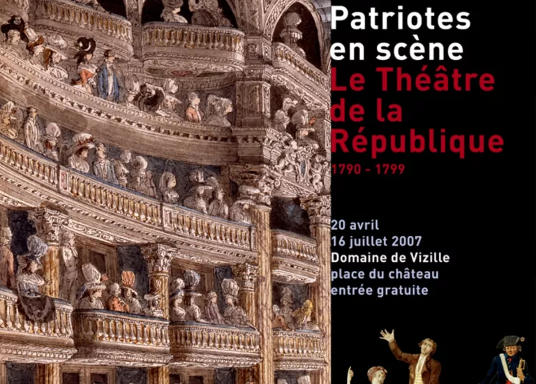 Affiche "Patriotes en scène" © Domaine de Vizille - Musée de la Révolution française / Département de l'Isère