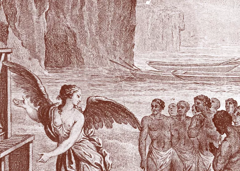 Affiche "Sur les pas de l’abbé Raynal" - Département de l'Isère © Domaine de Vizille - Musée de la Révolution française / Département de l'Isère