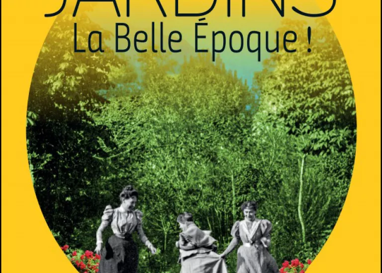 Marie (femme de Georges Bergès), Marie et Marguerite (respectivement femme et fille d'Aristide) esquissent quelques pas de danse dans leur jardin de Lancey © © Maison Bergès, graphistes Jean-Jacques Barelli et Nathalie Gremeaux-Tragni