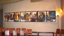 Cycle des Pèlerins d'Emmaüs, polyptyque composé de 7 peintures, Chapelle de la Résurrection, Bergame © Département de l'Isère