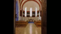 Vue d'ensemble de l'église en 1953, première période de création de l'artiste © Collection PIROT Vue d'ensemble de l'église en 1953 © Collection PIROT
