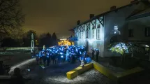 Participants au light painting collectif © Maison Bergès-Musée de la Houille blanche, photographie et création Jadikan
