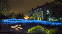 Rivière lumineuse, grand light painting collaboratif © Maison Bergès-Musée de la Houille blanche, photographie et création Jadikan