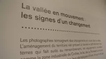 La vallée en mouvement : les signes d'un changement © Maison Bergès-Musée de la Houille blanche, graphiste Vincent Velasco