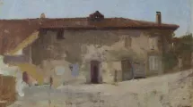 Peinture de la maison du meunier dans laquelle la famille Bergès s'installe en 1885 © Maison Bergès, R2001.1.41