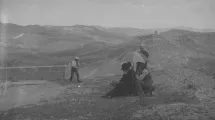 G.Hébert, Hébert âgé en train de peindre, Agrigente, 1893