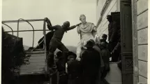 Italie, Vénétie, Possagno, L'évacuation des sculptures de Canova