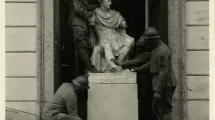 Italie, Vénétie, Possagno, L'évacuation des sculptures de Canova