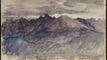 E.Hébert, Crête du massif de Belledonne