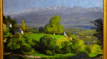 J.Flandrin, Paysage, vue de la vallée du Grésivaudan, sans date