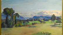 G.Fournier, Paysage dauphinois, la trouée de Grenoble, sans date