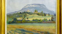 L.Mainssieux, Paysage voironnais, vue de la terrasse, 1907