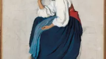 E.Hébert, Paysanne pensive, vers 1840