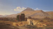 J.Achard, Vue prise à Saint-Egrève, près de Grenoble, vers 1844