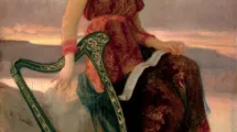 E.Hébert, Muse en dalmatique jouant de la harpe, sans date