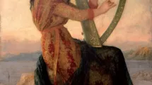 E.Hébert, Muse en dalmatique jouant de la harpe, dit aussi Warum, 1882