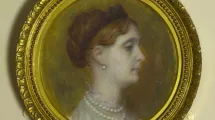 E.Hébert, Portrait de la princesse Mathilde de profil, sans date